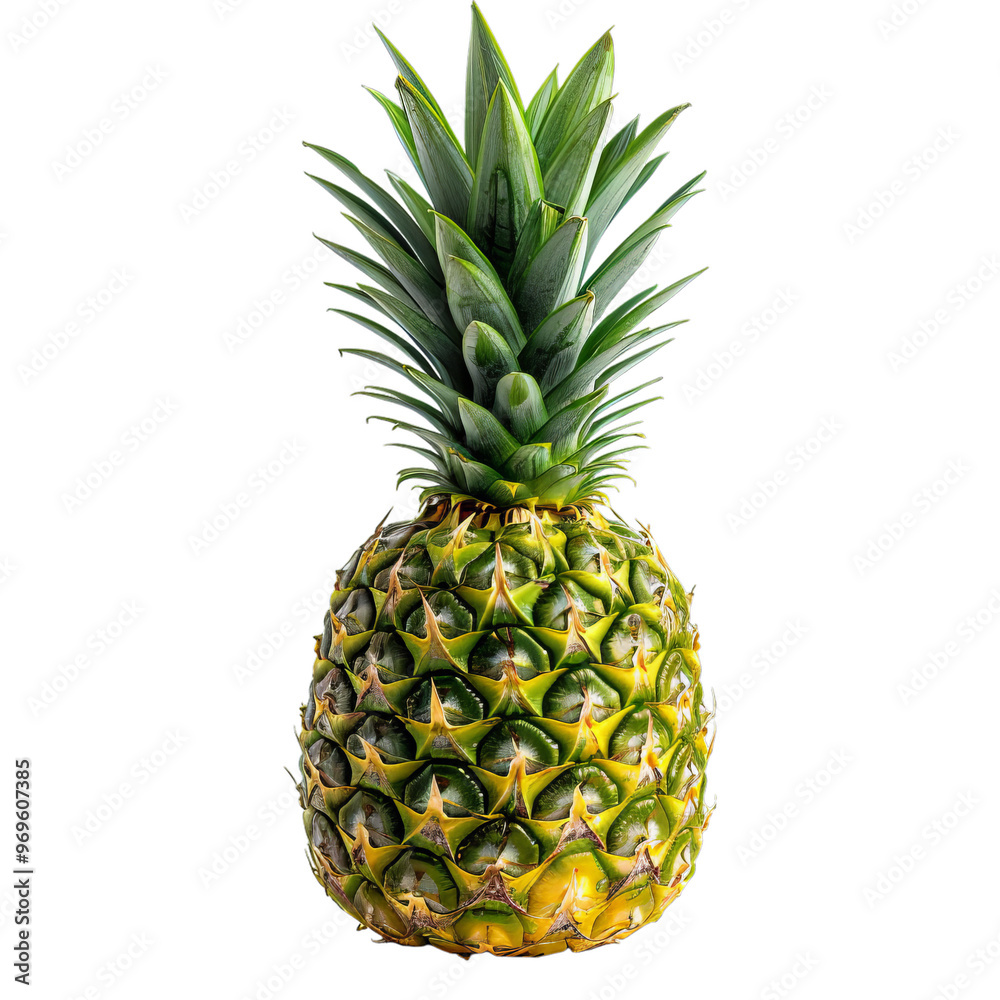 Fototapeta premium Pineapple isolated on transparent background.