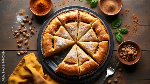 Bisteeya – Moroccan Savory Pie with Cinnamon and Almonds photo