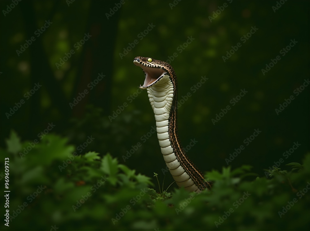 Fototapeta premium Majestic King Cobra