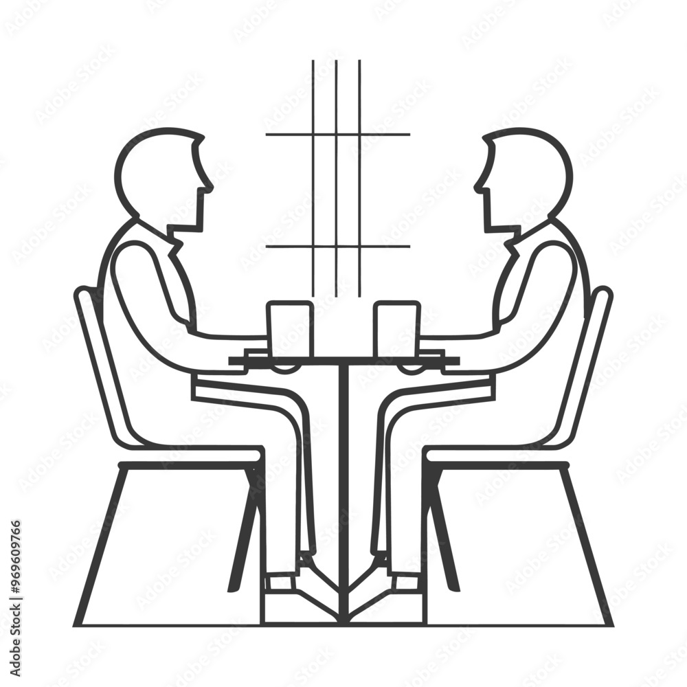 Two People Sitting at a Table with Glasses in Front of Them Two People Sitting at a Table with Glasses in Front of Them