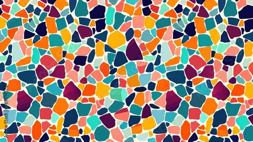 Mosaic pattern wallpaper