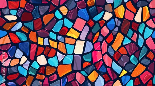 Mosaic pattern wallpaper