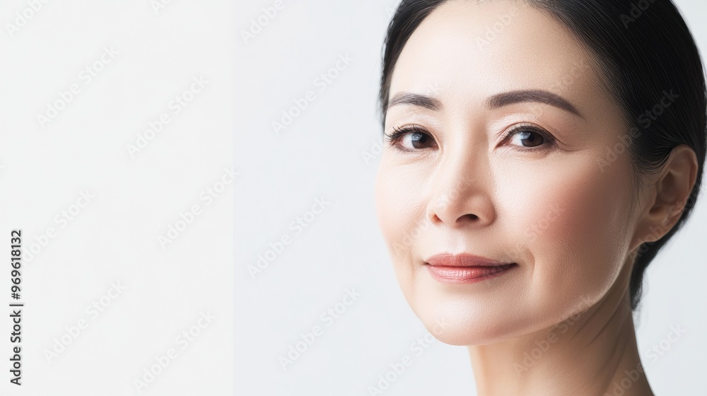 Close-up Portrait of a Beautiful Asian Woman. Close-up Portrait of a Beautiful Asian Woman.