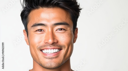 Smiling Asian Man Portrait.