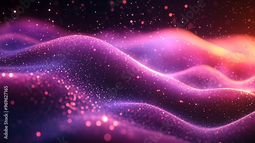 Abstract digital wave technology