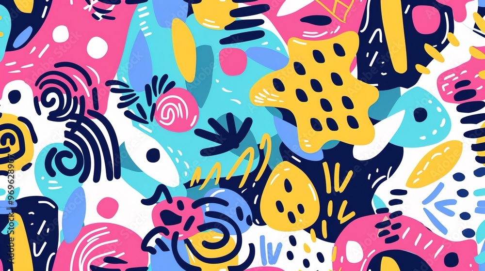Funky shape pattern wallpaper Funky shape pattern wallpaper