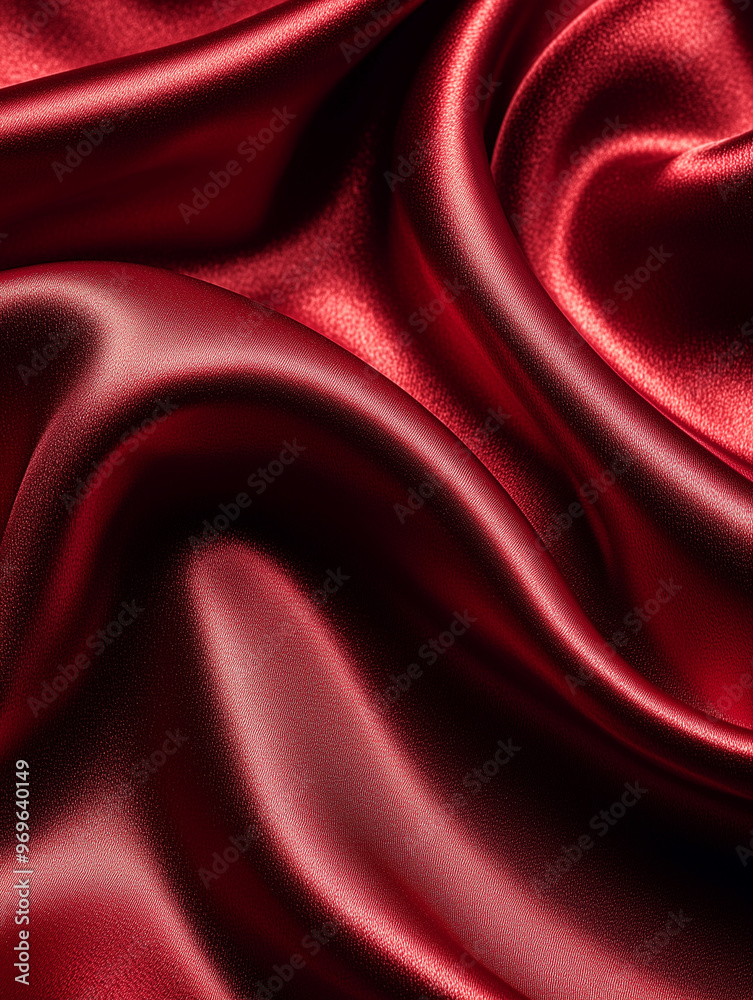 Fototapeta premium Red silk background