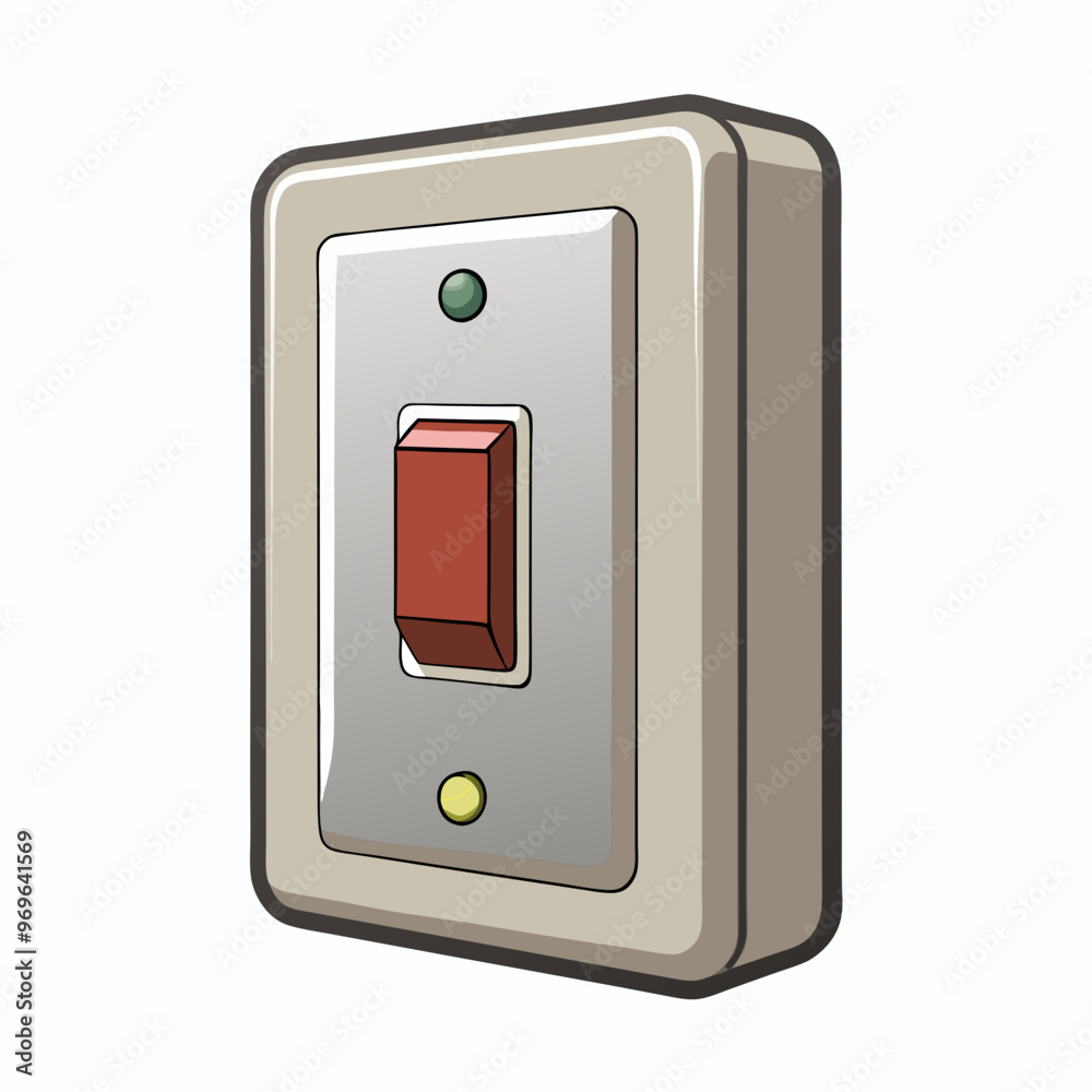 electrical switch on white background electrical switch on white background