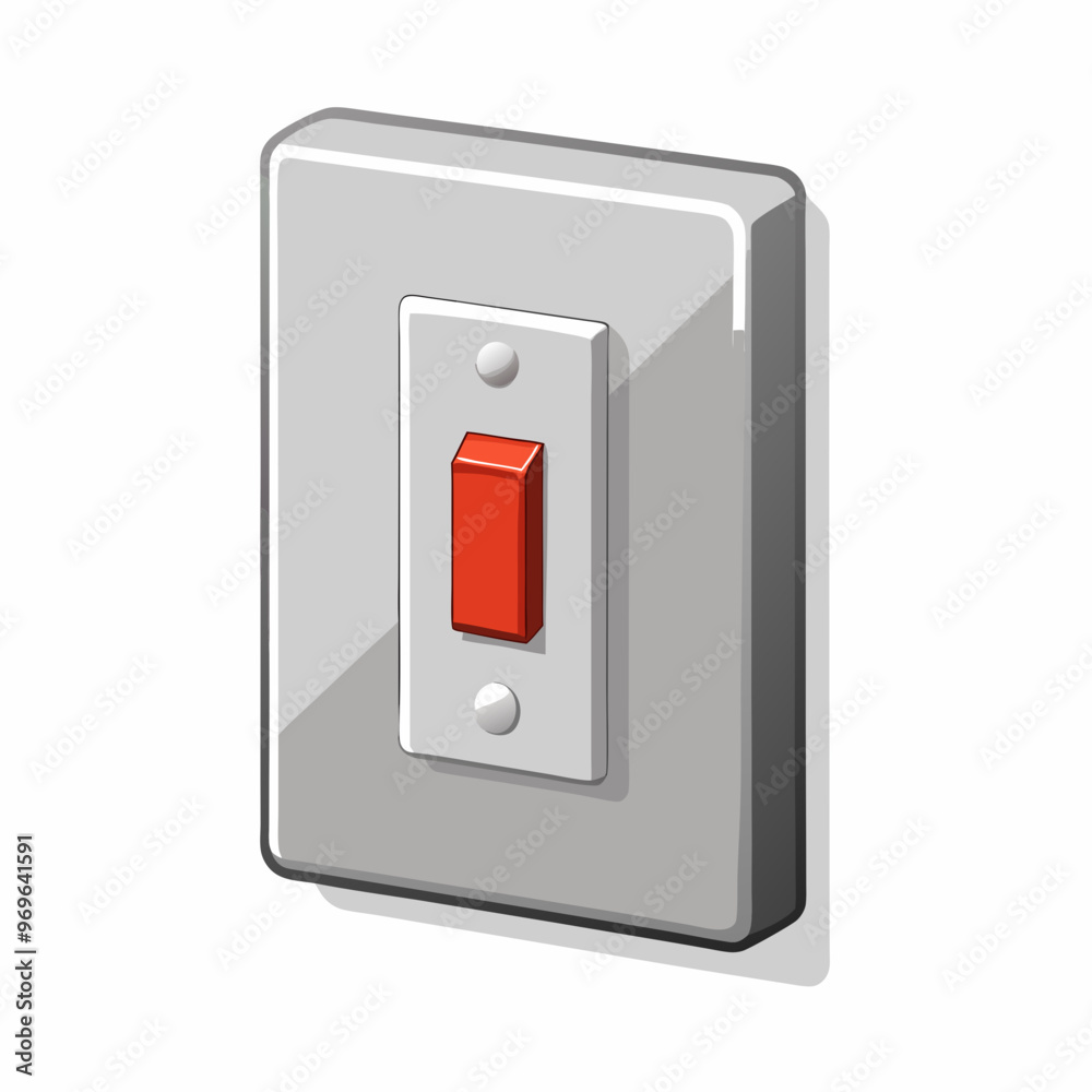 electrical switch on white background electrical switch on white background