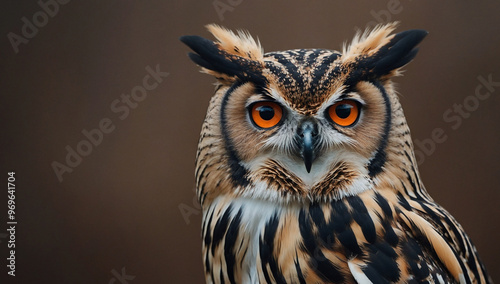 owl with moon