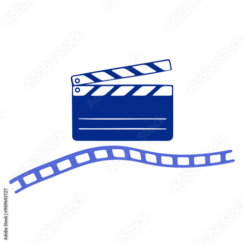 movie clapper board icon