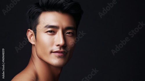 Handsome Asian Man Portrait.