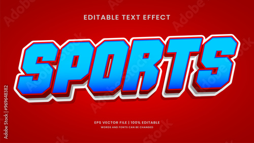 Sports game ediable text effect