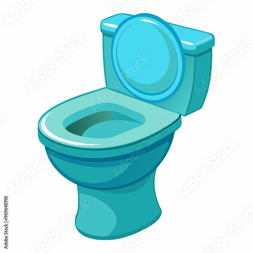 toilet bowl isolated on white