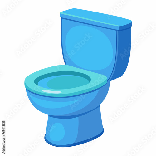 toilet bowl isolated on white