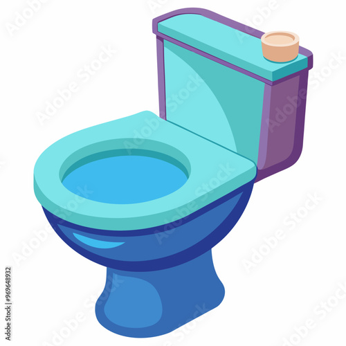 toilet bowl isolated on white