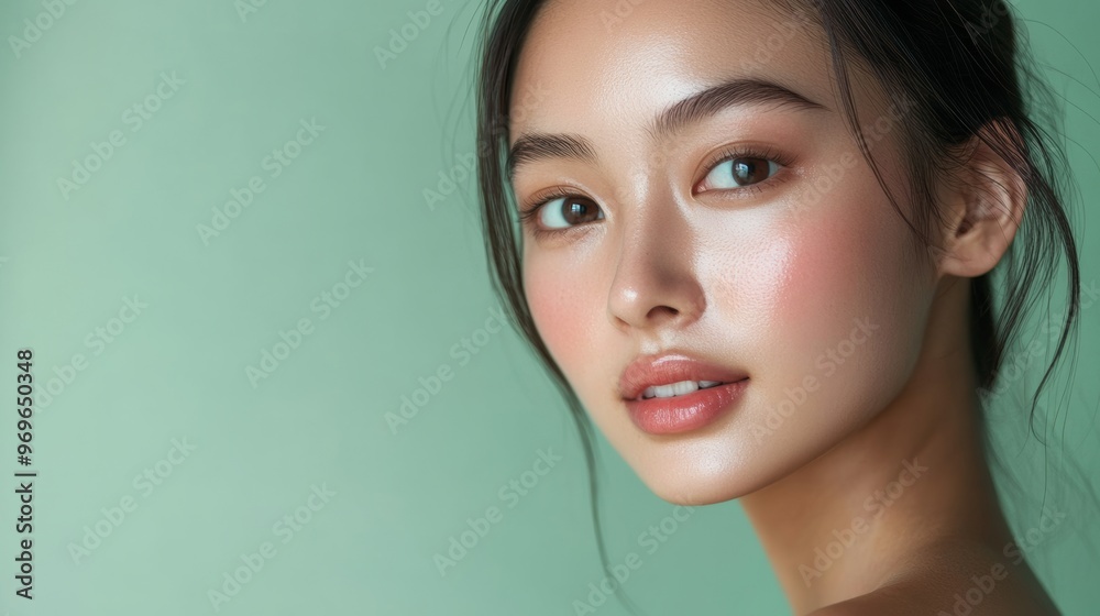 Beautiful Asian Woman with Flawless Skin. Beautiful Asian Woman with Flawless Skin.