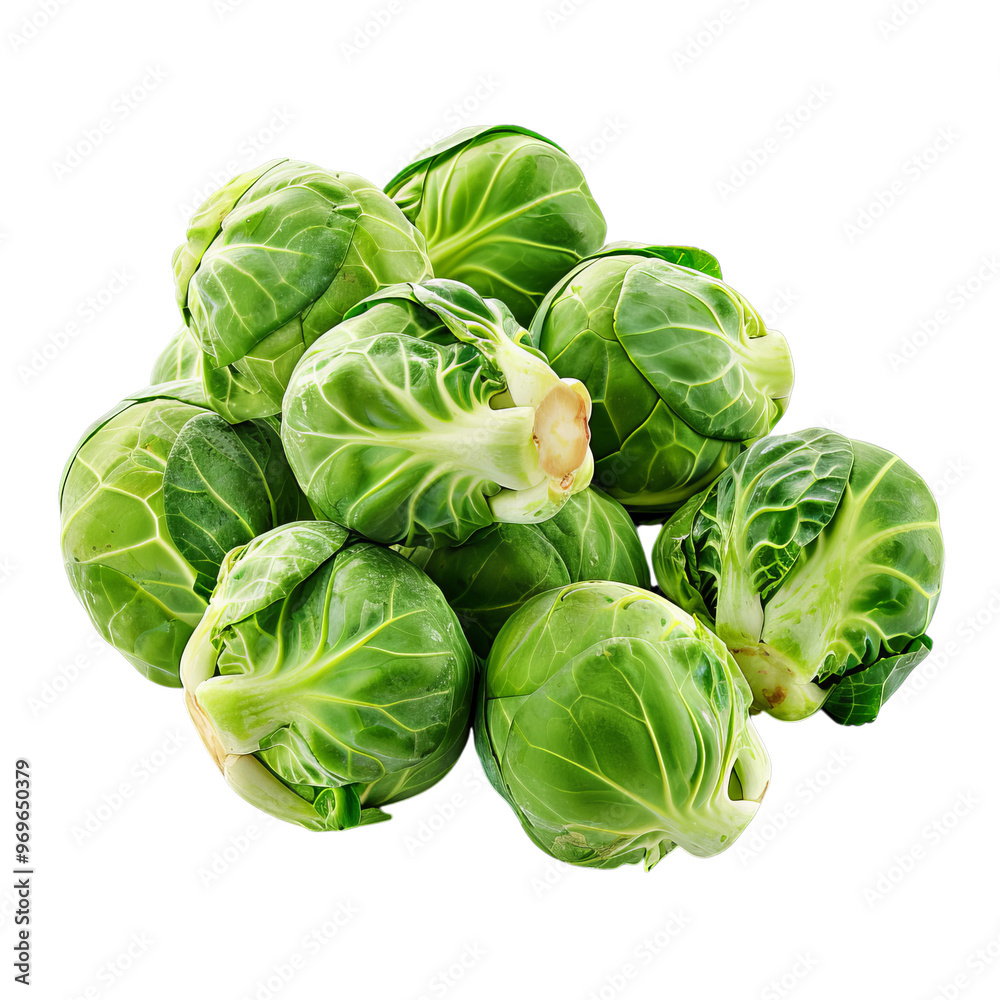 Brussels sprouts, isolated on white background Brussels sprouts, isolated on white background