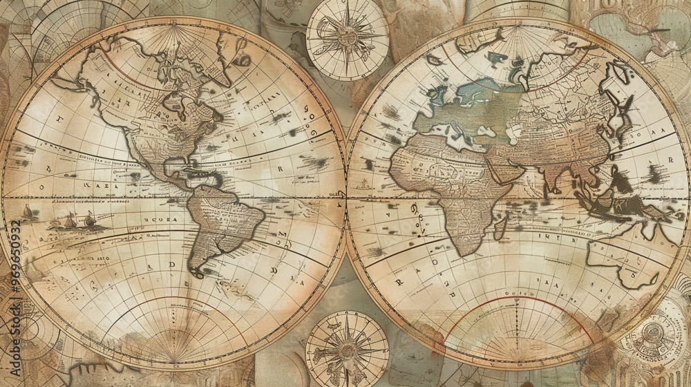 Antique map wallpaper Antique map wallpaper