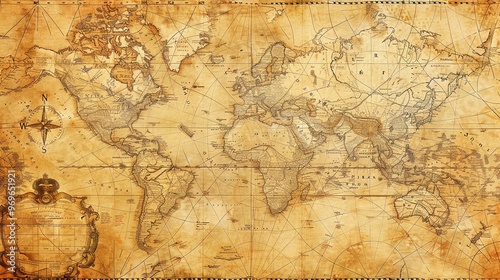 Antique map wallpaper