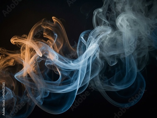 Wallpaper Mural Abstract smoke symphony of light and shadow. Torontodigital.ca