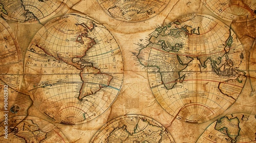 Antique map wallpaper