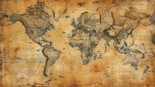 Antique map wallpaper