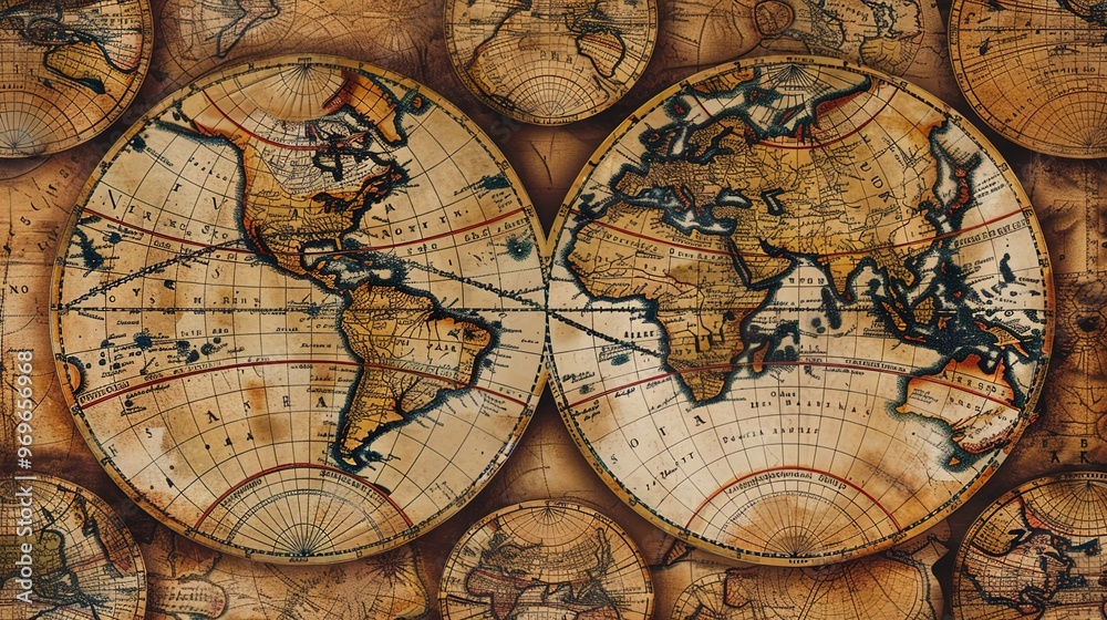 Antique map wallpaper Antique map wallpaper