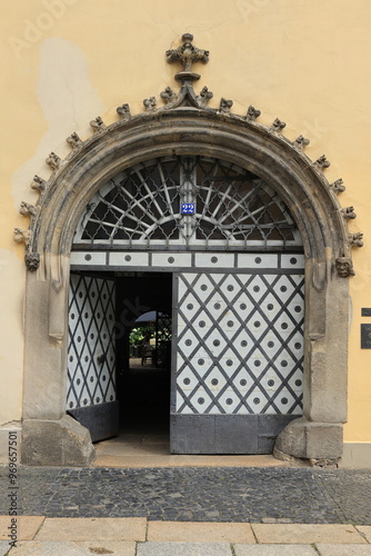 Flüsterbogen an einem Tor in der Stadt Görlitz