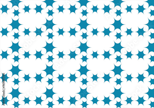 Print star backdrop pattern, flower pattern