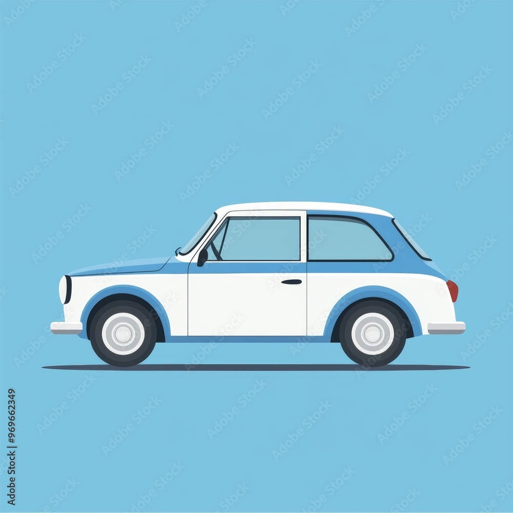 Fototapeta premium Vintage Car Side View
