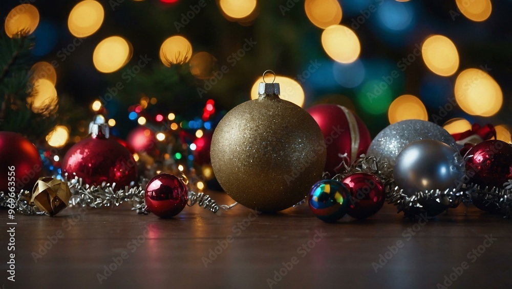 Christmas background with bright lights and garlands. Christmas background with bright lights and garlands.
