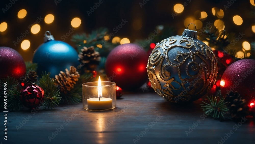 Christmas background with bright lights and garlands. Christmas background with bright lights and garlands.
