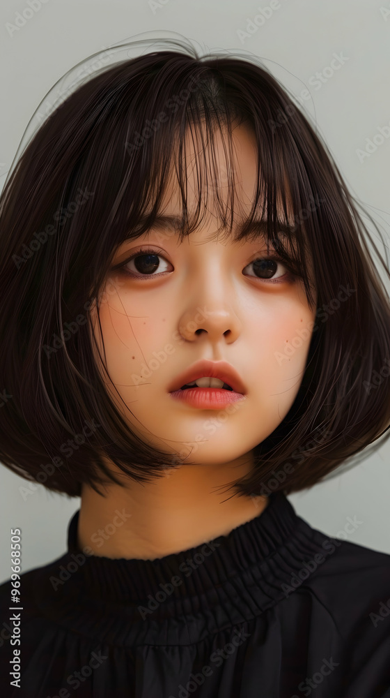 This Korean Beauty Has Chic Short Bob Showing This Korean Beauty Has Chic Short Bob Showing