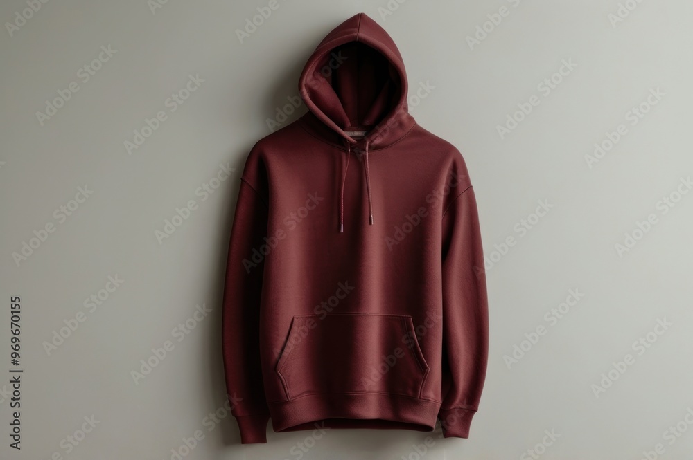 Brown hoodie isolated on white background. Hoodie mockup template for catalog photos Brown hoodie isolated on white background. Hoodie mockup template for catalog photos