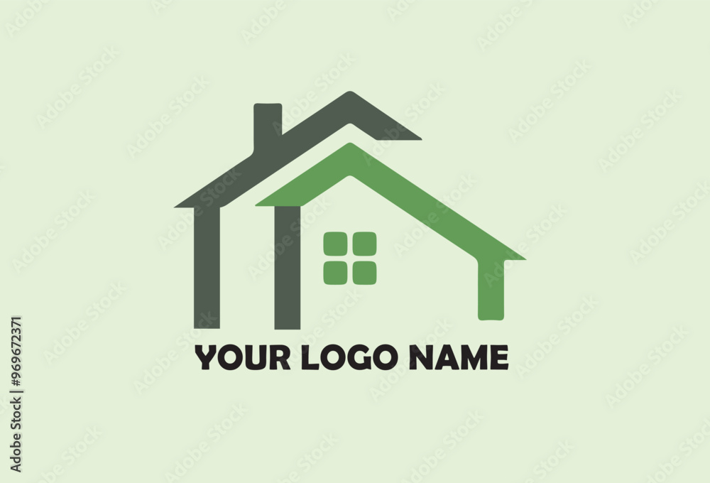 green house logo, building logo design green house logo, building logo design