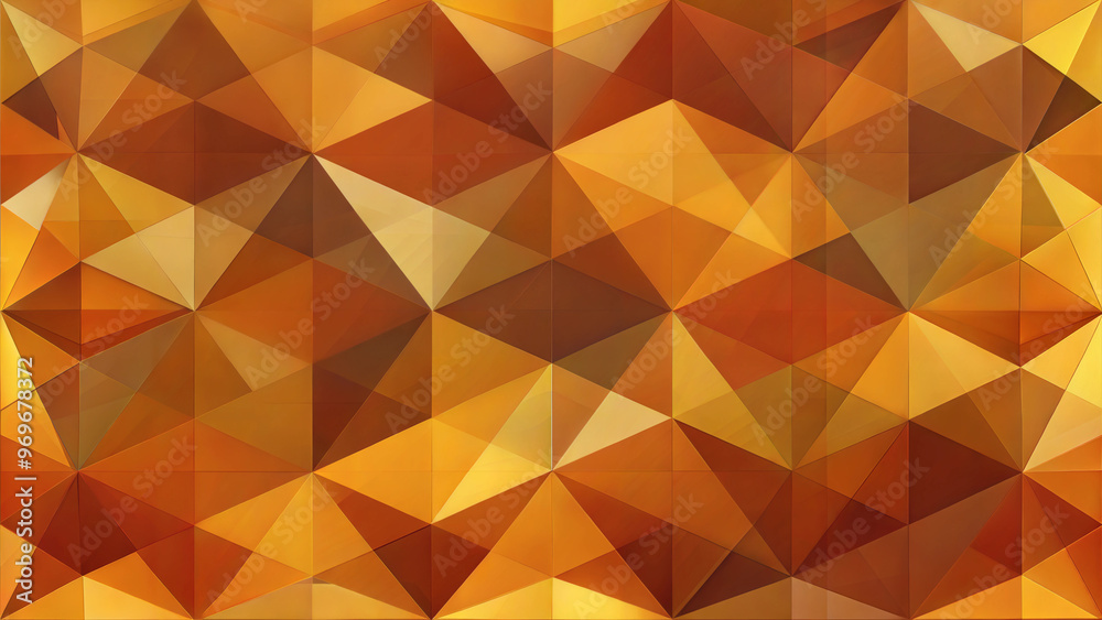 Geometric abstract pattern with orange and yellow triangles in a vibrant design Geometric abstract pattern with orange and yellow triangles in a vibrant design