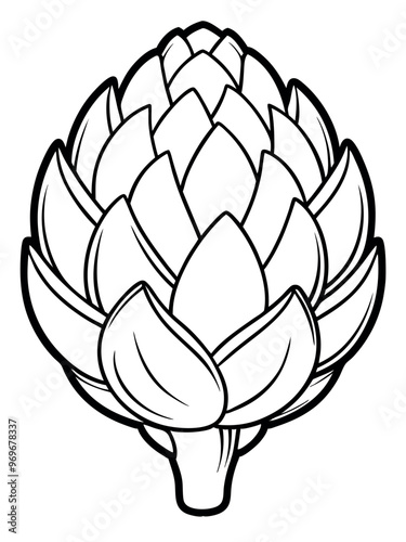 Artichokes in Bloom: Creative Coloring Pages for Kids and Adults