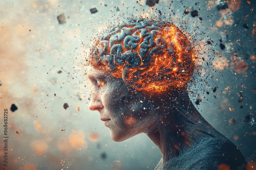 Overload Brain Exploding Image Synaptic pruning cellular automaton cognitive resonance synaptic ...