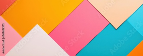 Free Download Bright and colorful geometric patterns formed by layered paper in vibrant hues, perfect for creative projects and backgrounds. - GFXLoad