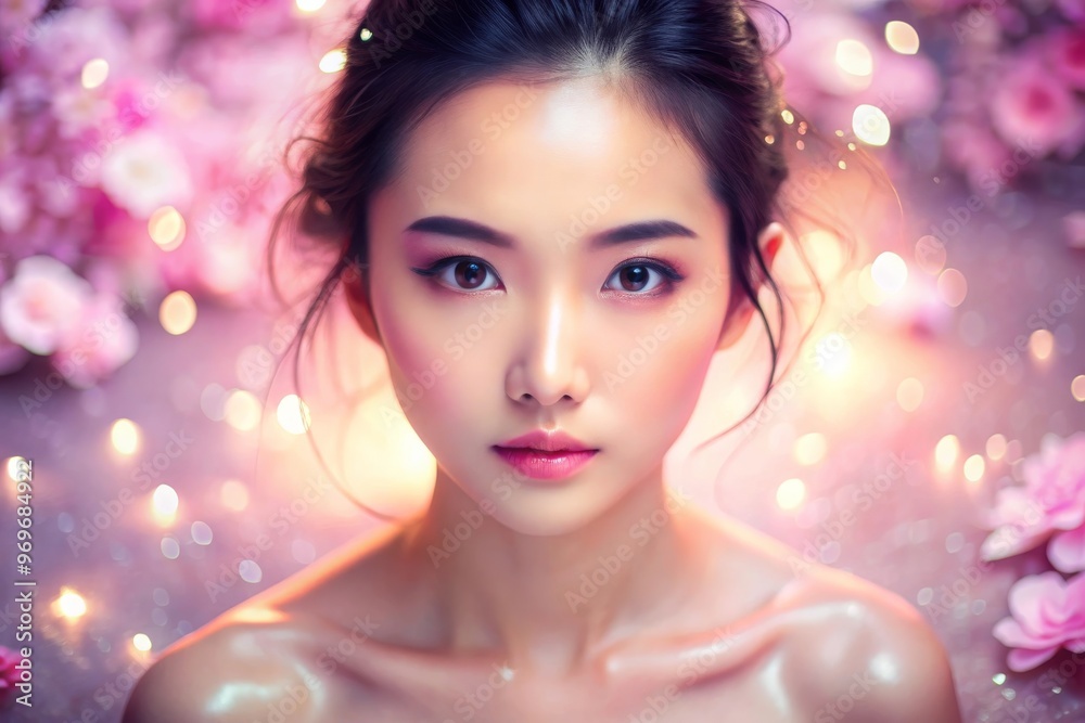 Portrait of asian young beautiful woman Portrait of asian young beautiful woman