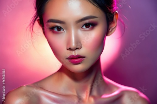 Portrait of asian young beautiful woman 