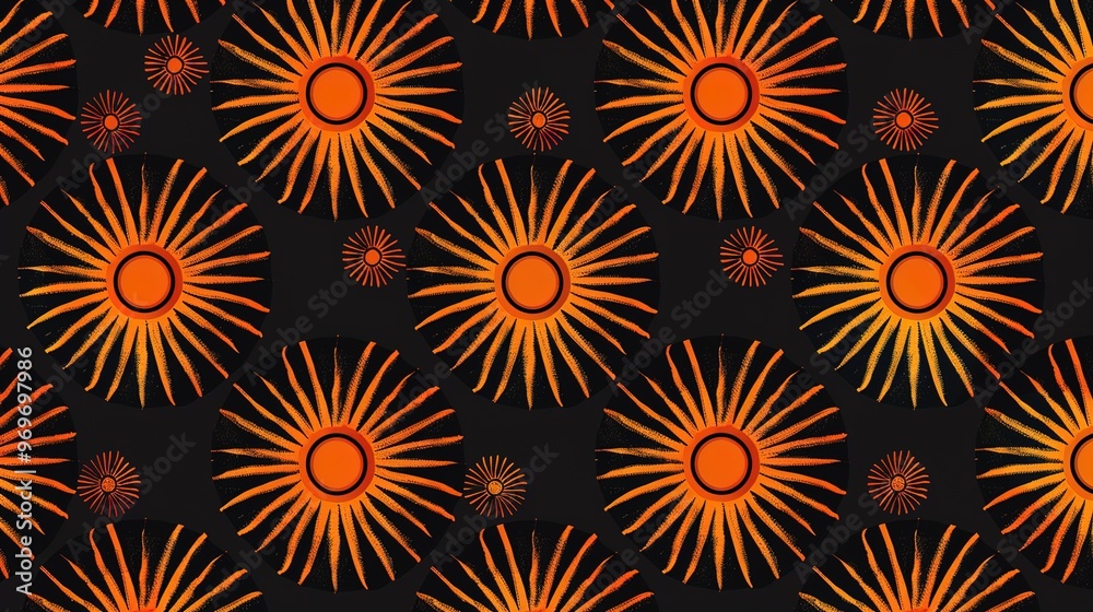 Sun pattern seamless wallpaper Sun pattern seamless wallpaper