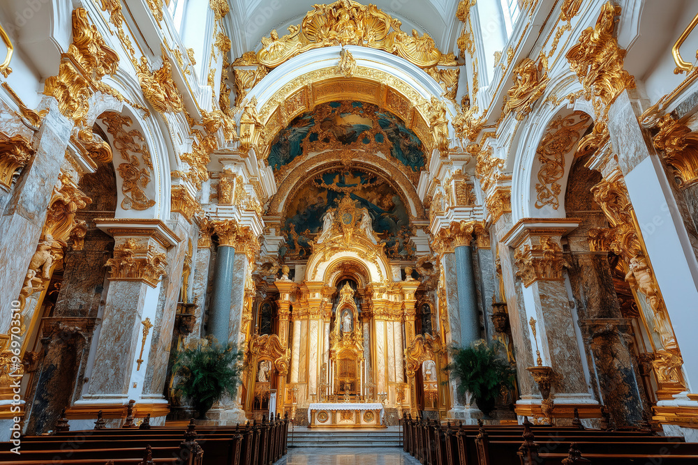 Fototapeta premium Baroque Interior