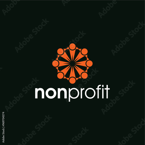 non profit people NGO organization youth logo design vector best royalty free image editable 