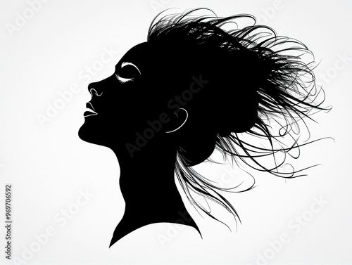 Modern Headshot Silhouette ...