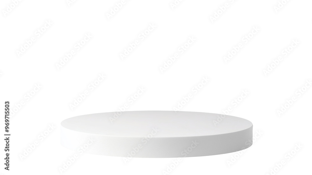White product podium.