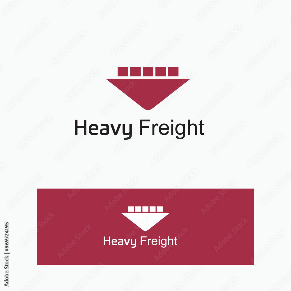 Heavy shipment fright forewarning shipping company logo design vector best royalty free image editable 