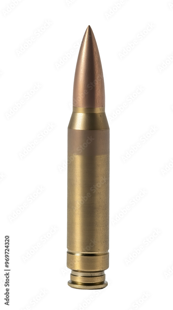 50 bmg sniper bullet with tapered shell isolated background
50 bmg sniper bullet with tapered shell isolated background