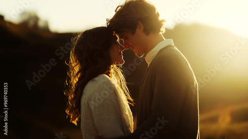 A couple realizing their love for each other during a romantic moment, Insight, romance